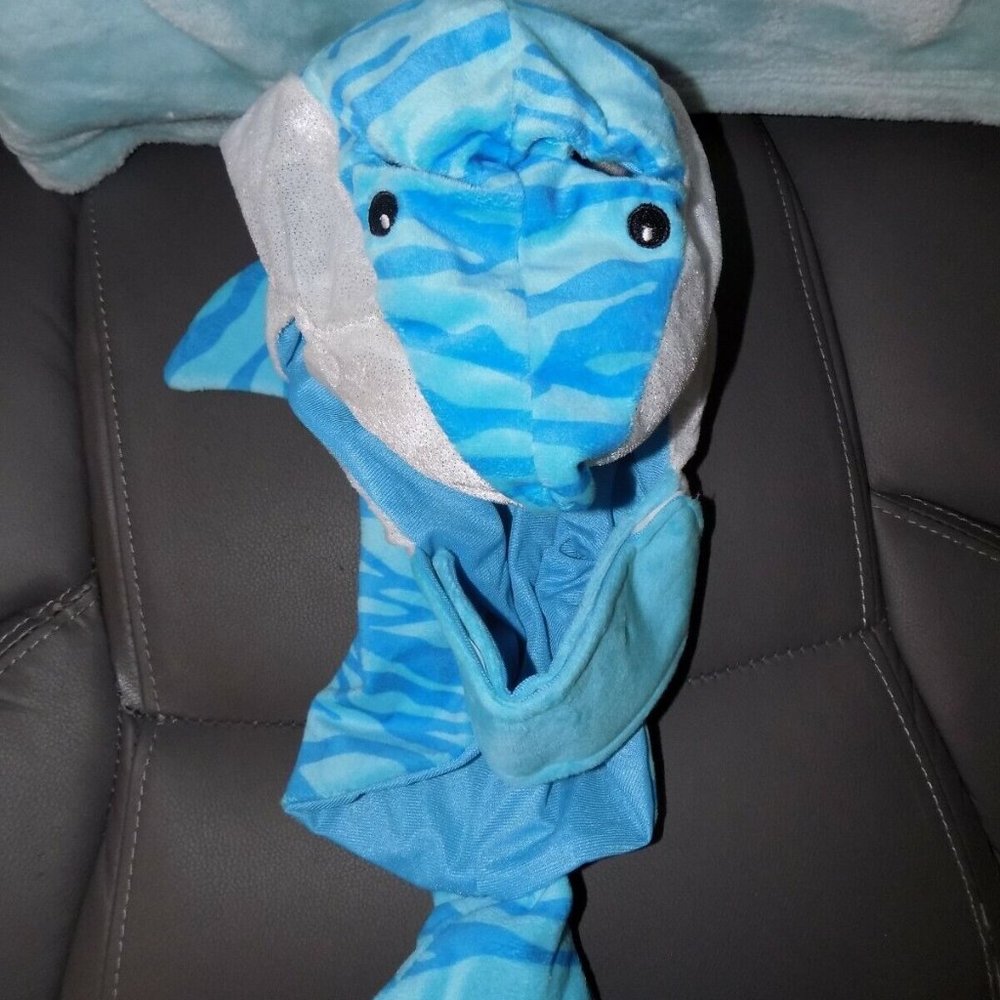 Thrills & Chills Great White Shark Dog Costume Dress Up Pet Parade Size M NEW